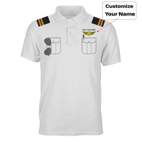 Thumbnail for Customizable Pilot Uniform (Badge 4) Designed 3D Polo T-Shirts