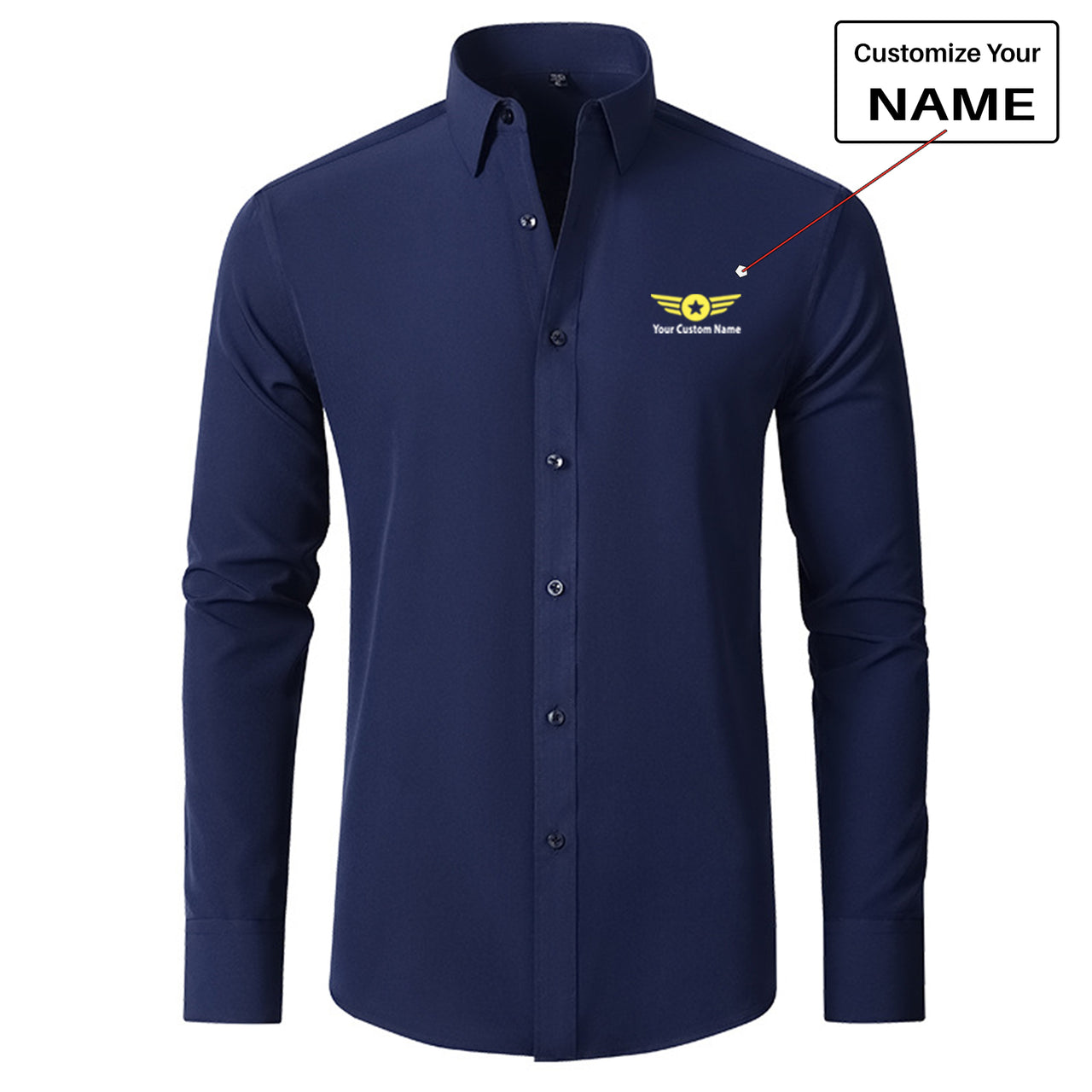 Custom Name "Badge 4" Long Sleeve Shirts