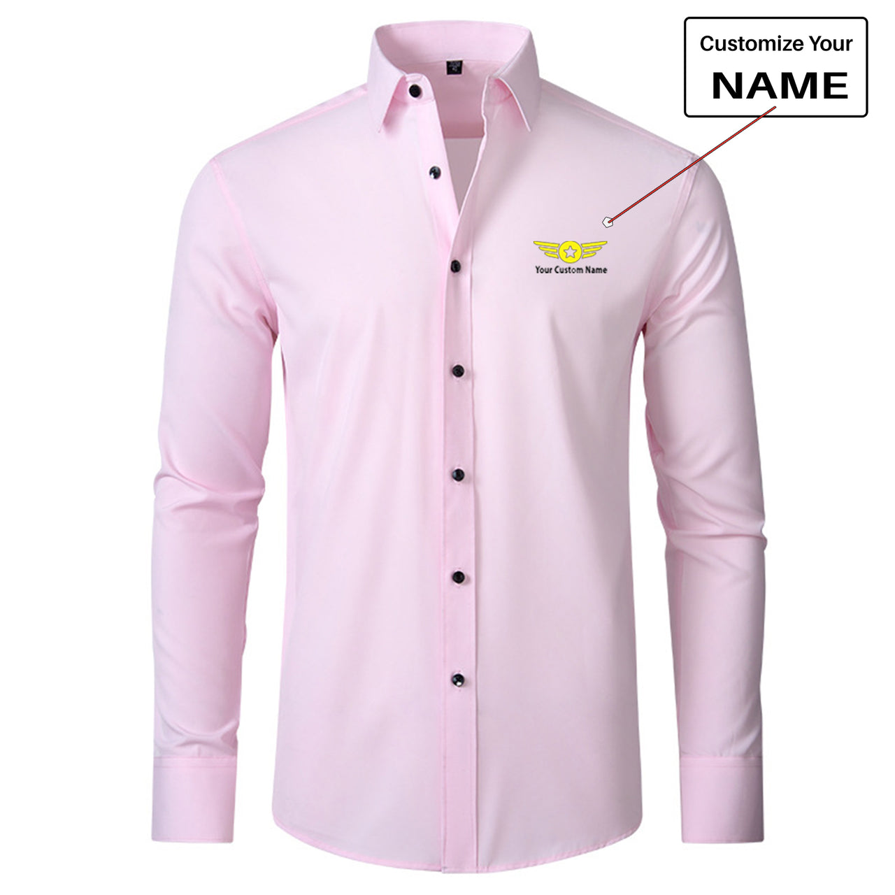 Custom Name "Badge 4" Long Sleeve Shirts