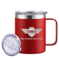 Thumbnail for Custom Name (Badge 5) Stainless Steel Laser Engraved Mugs