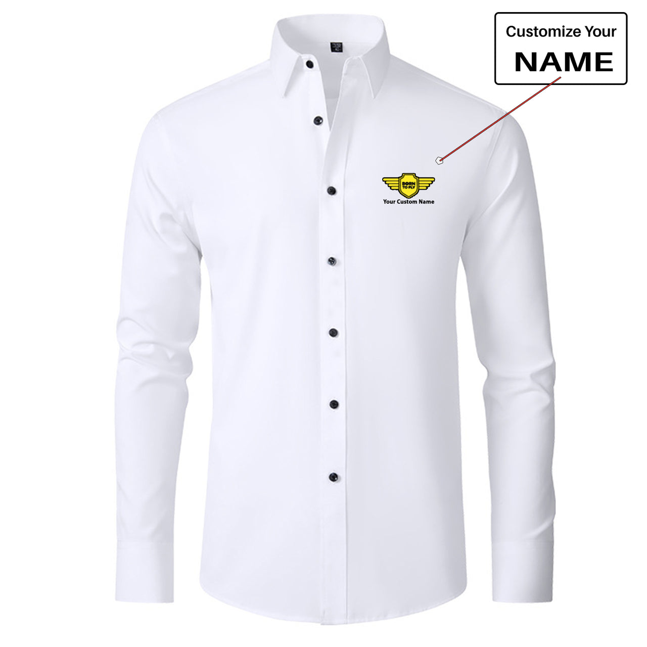 Custom Name "Badge 5" Long Sleeve Shirts