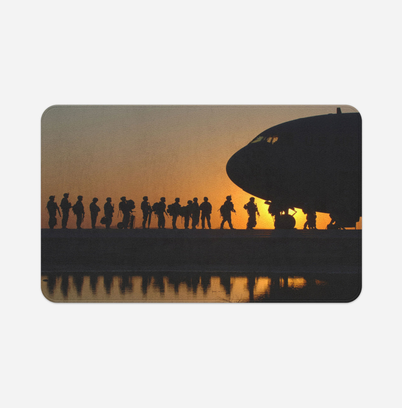 Band of Brothers Theme Soldiers Designed Bath Mats