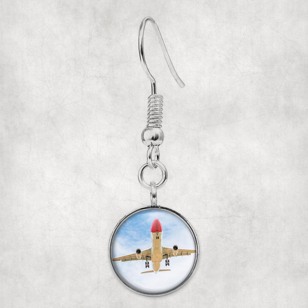 Beautiful Airbus A330 on Approach copy Designed Earrings