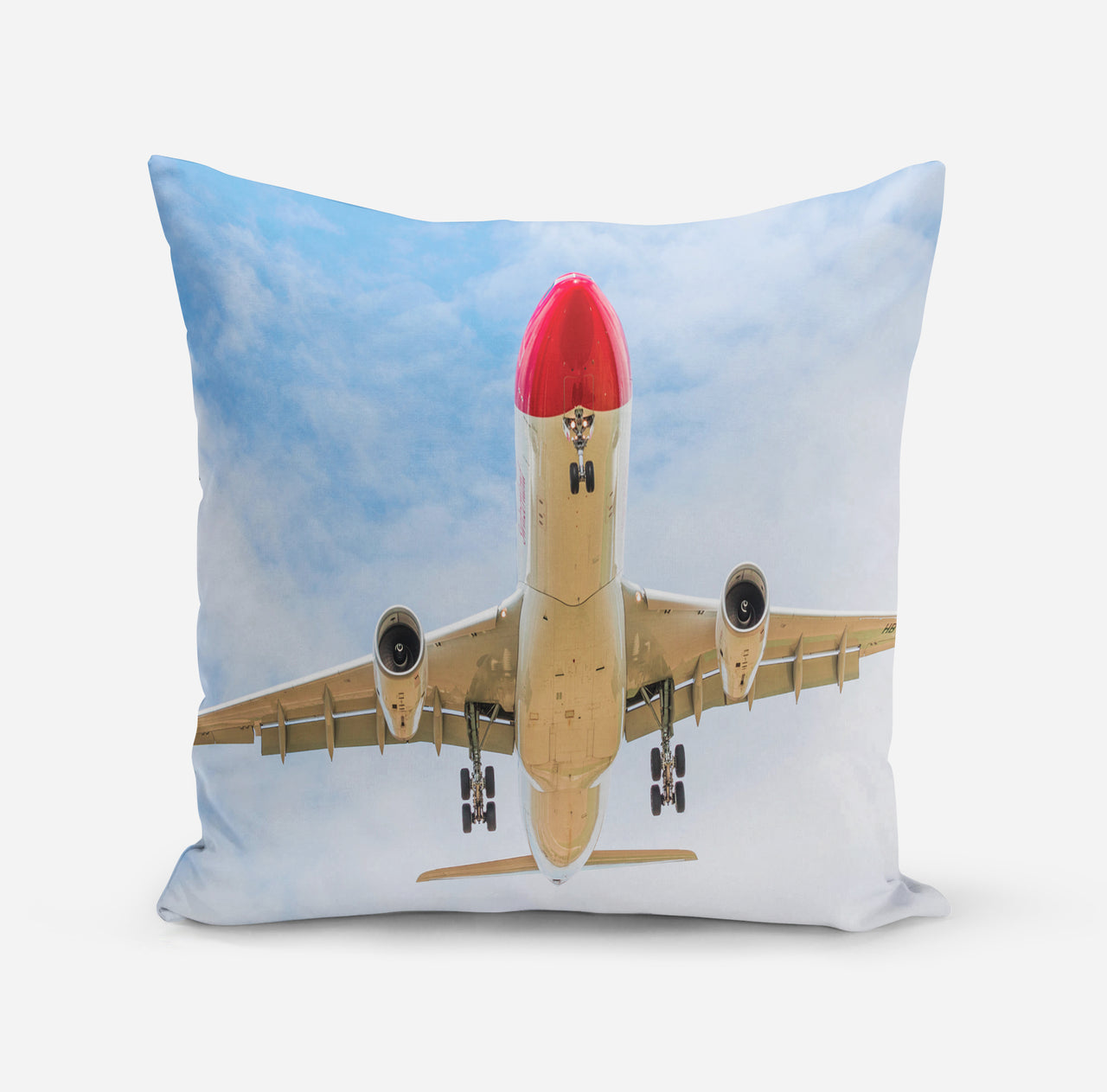 Beautiful Airbus A330 on Approach copy Designed Pillows