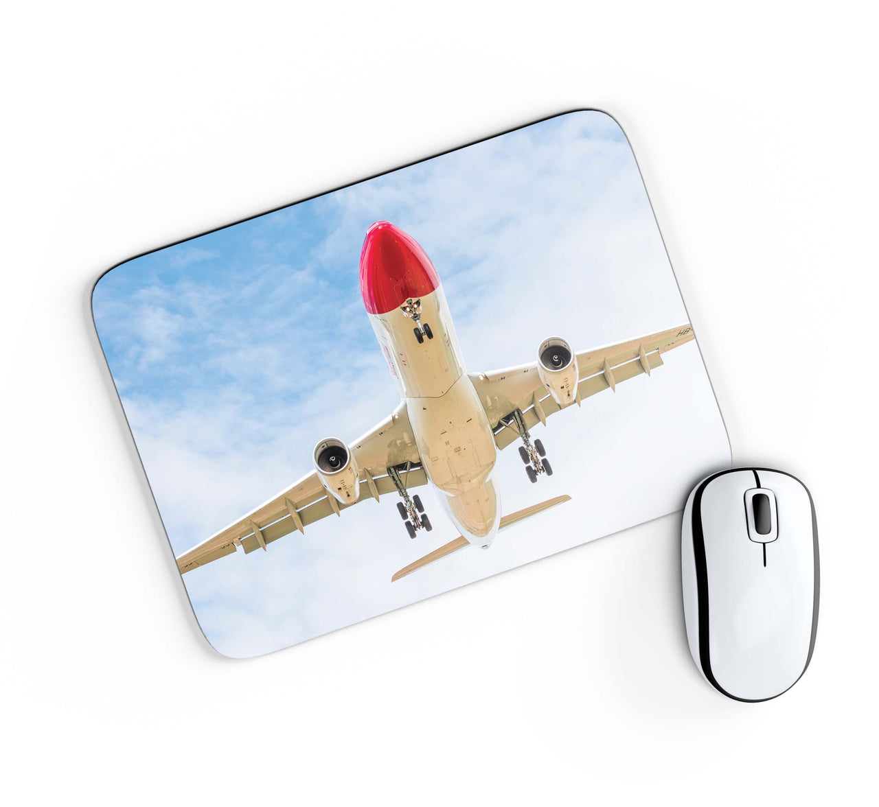 Beautiful Airbus A330 on Approach copy Designed Mouse Pads
