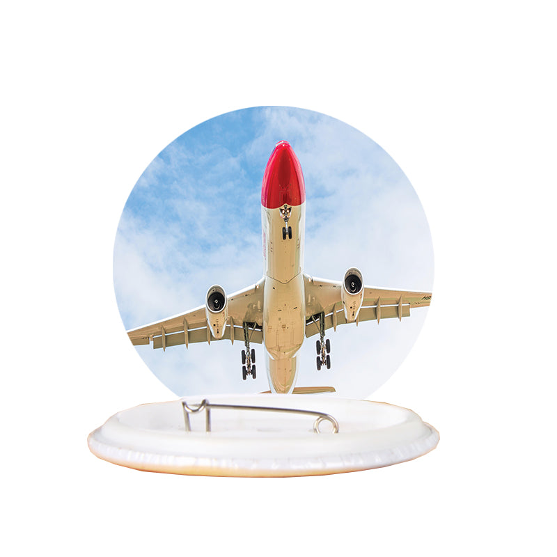 Beautiful Airbus A330 on Approach copy Designed Pins – Aviation Shop