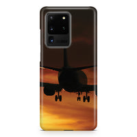 Thumbnail for Beautiful Aircraft Landing at Sunset Samsung S & Note Cases