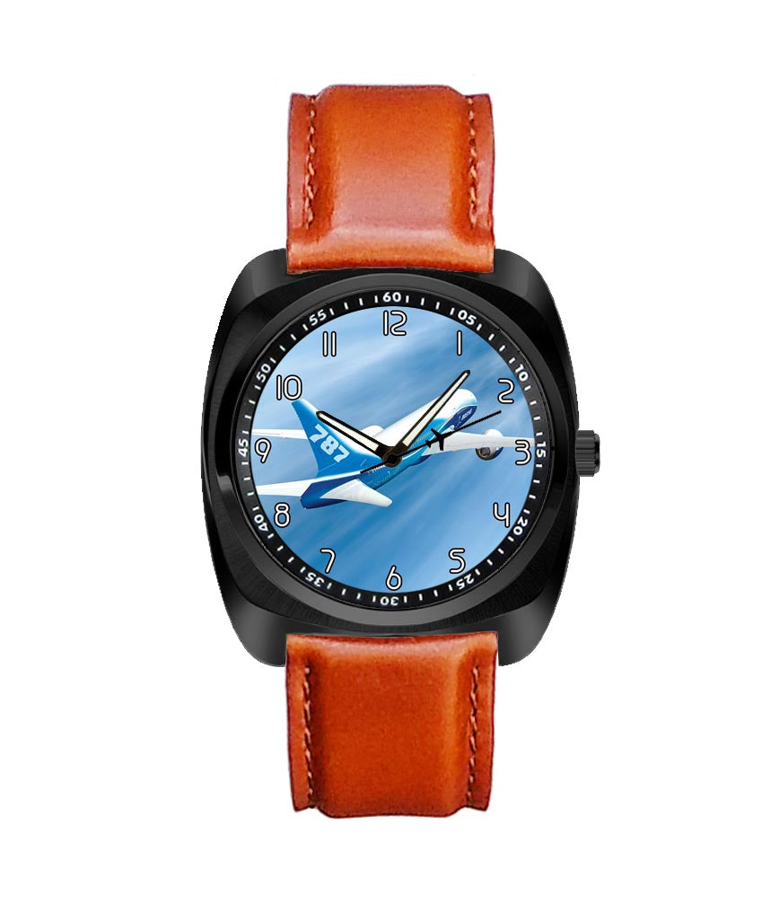 Beautiful Painting of Boeing 787 Dreamliner Designed Luxury Watches