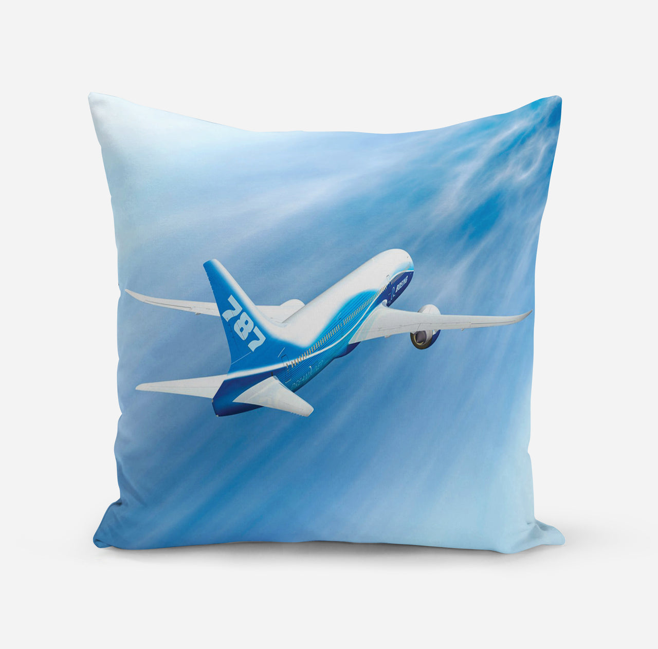 Beautiful Painting of Boeing 787 Dreamliner Designed Pillows