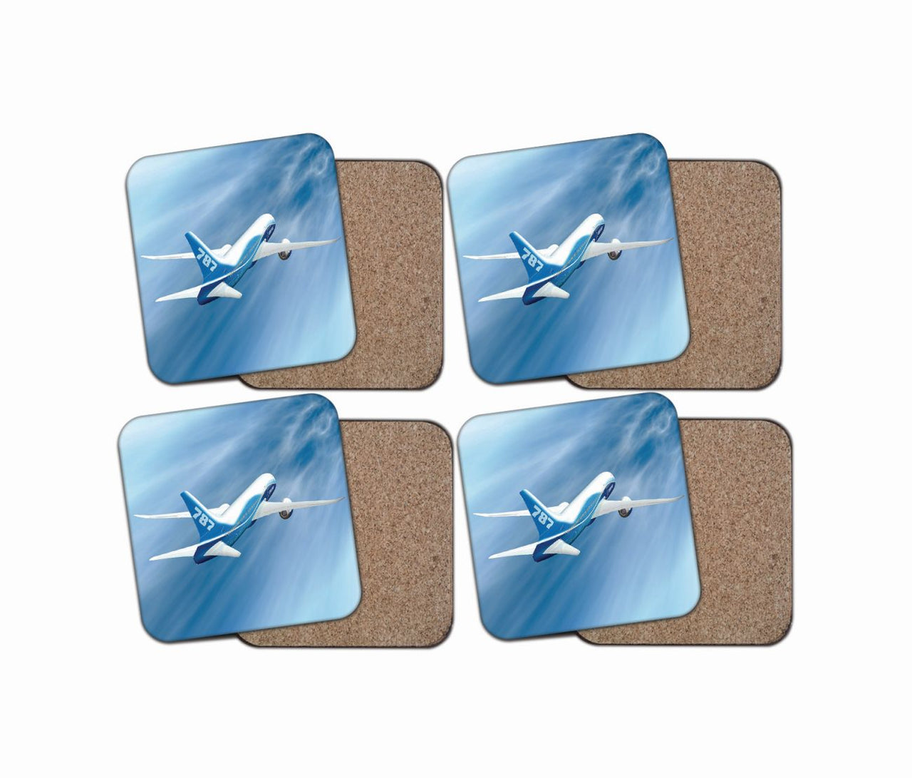 Beautiful Painting of Boeing 787 Dreamliner Designed Coasters