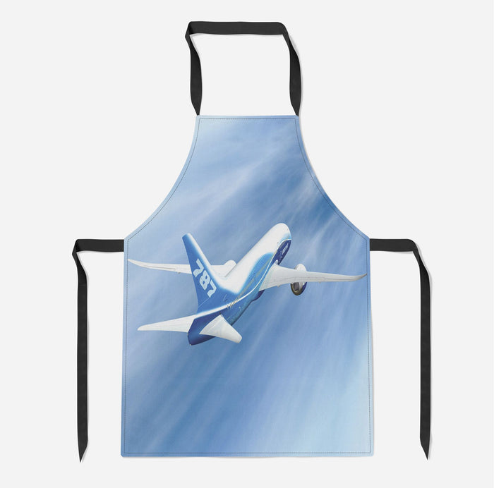 Beautiful Painting of Boeing 787 Dreamliner Designed Kitchen Aprons