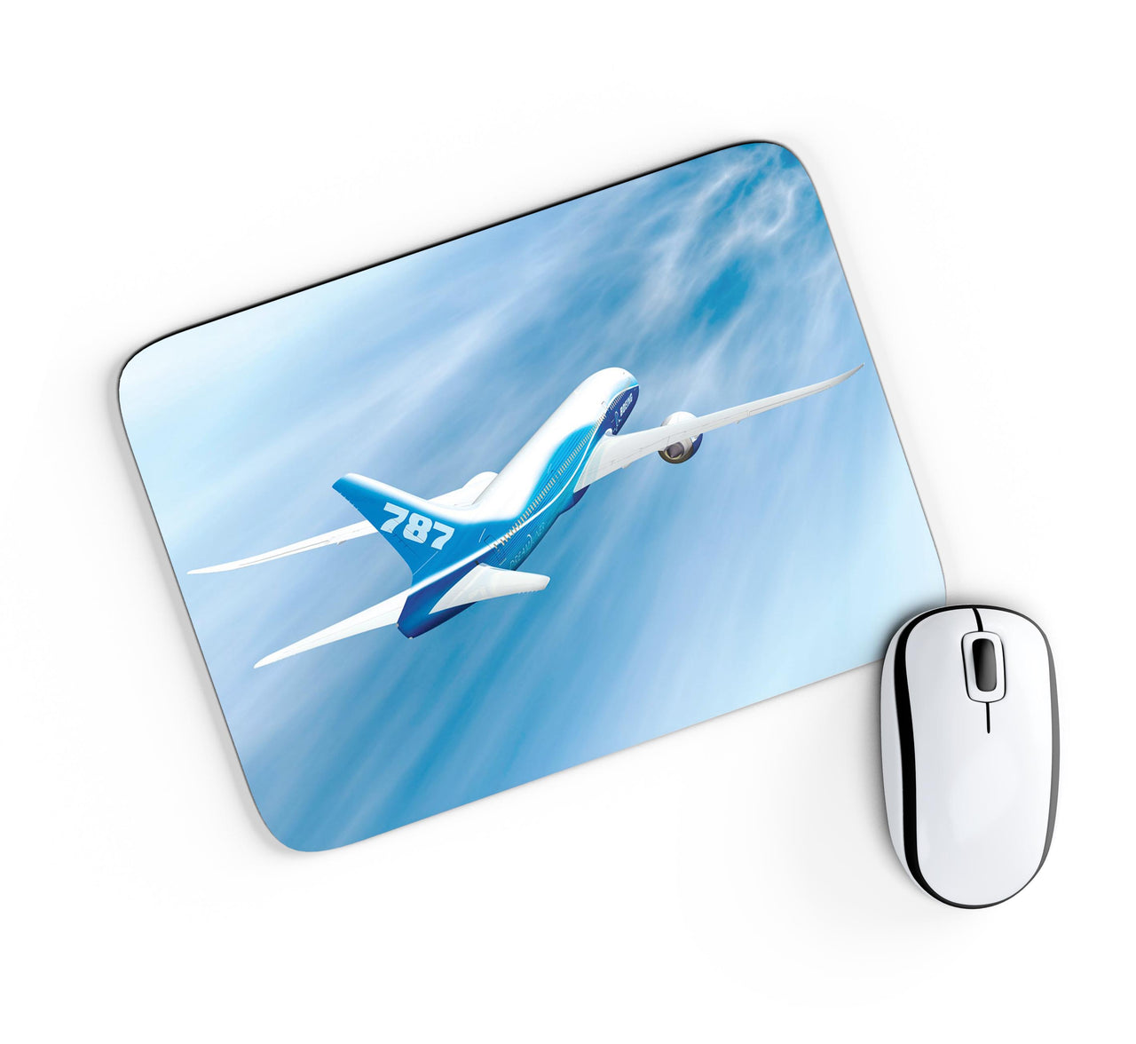 Beautiful Painting of Boeing 787 Dreamliner Designed Mouse Pads