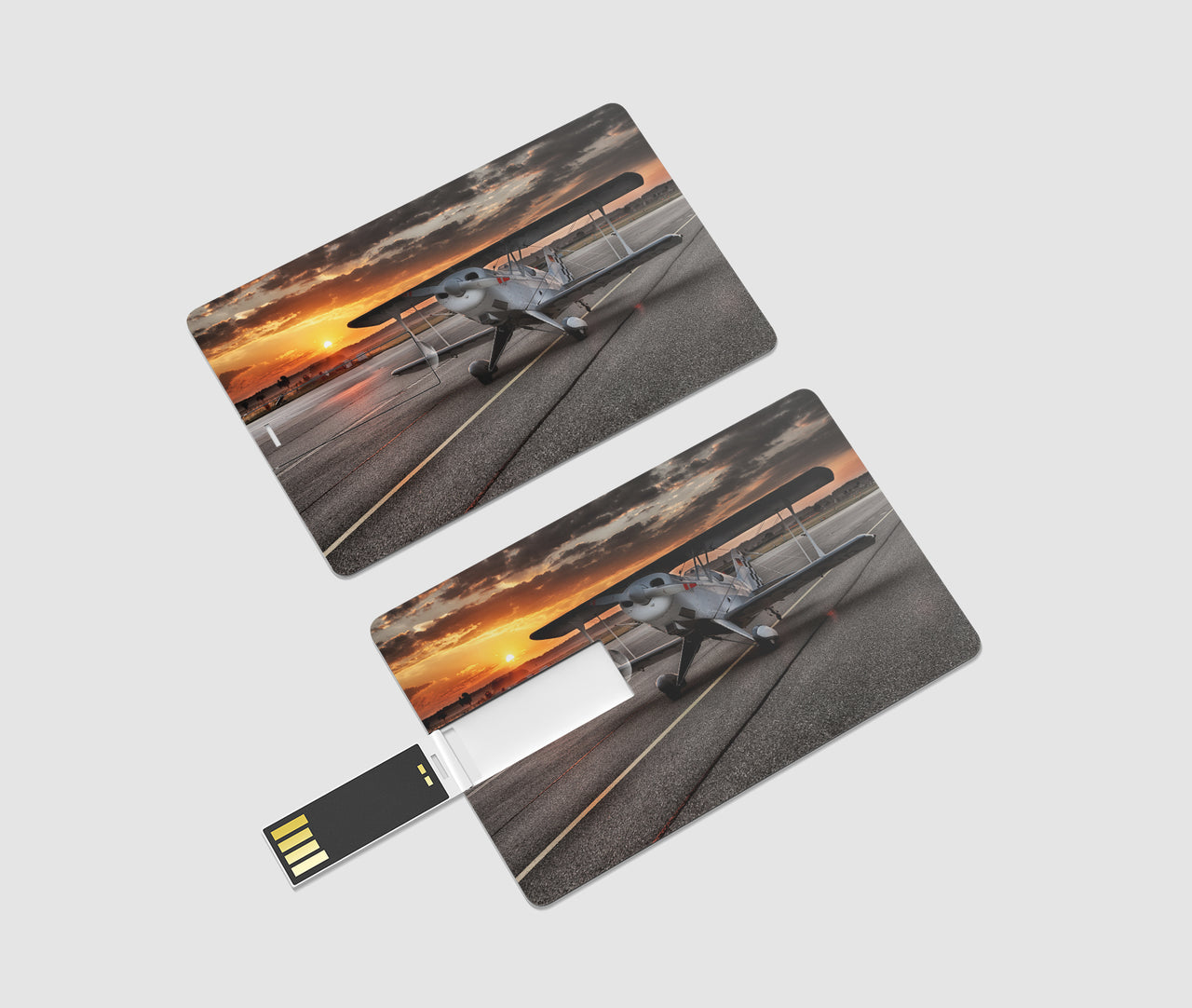 Beautiful Show Airplane Designed USB Cards