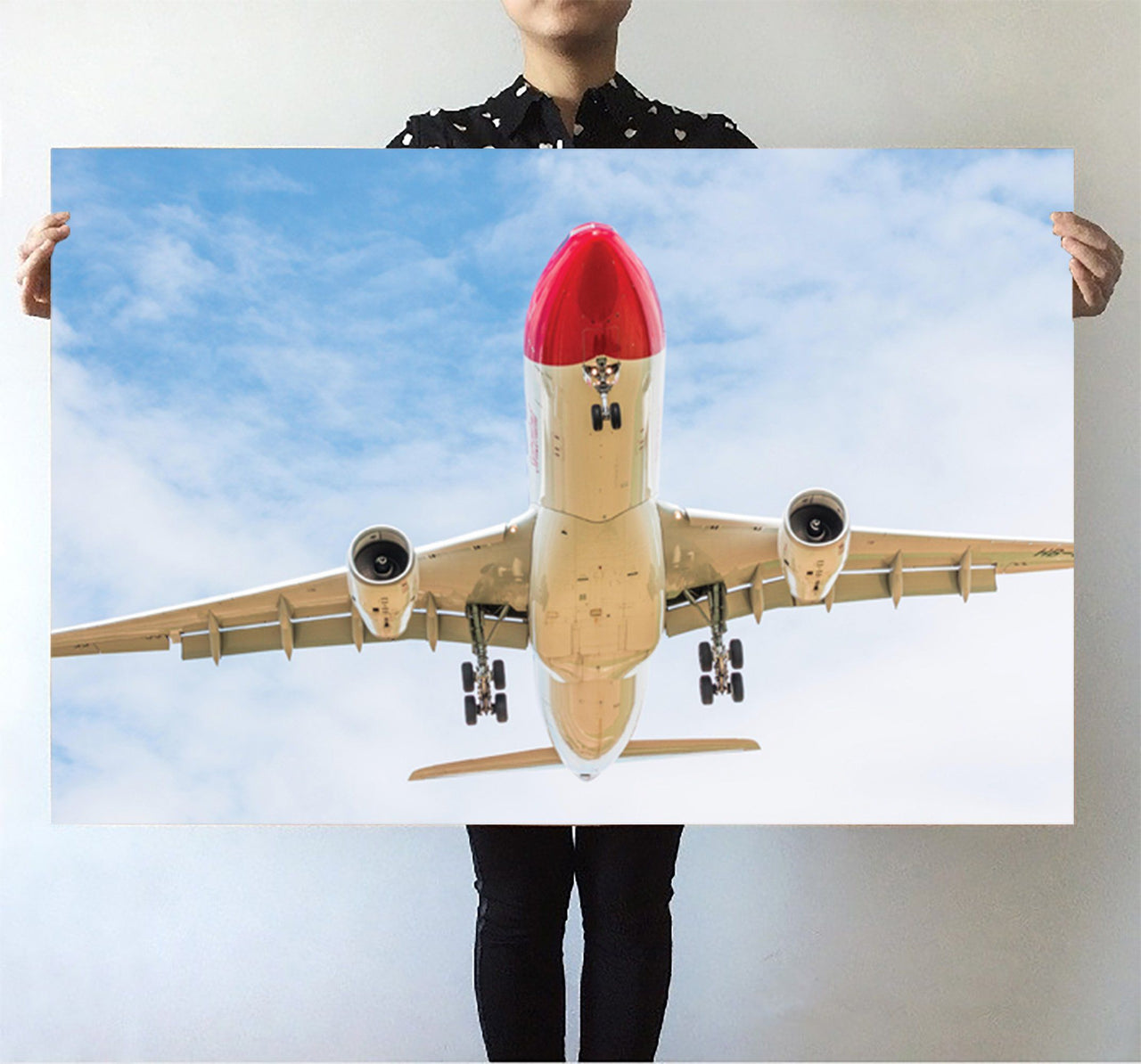 Beautiful Airbus A330 on Approach Printed Posters Aviation Shop 