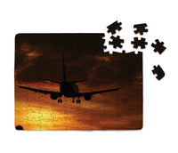Thumbnail for Beautiful Aircraft Landing at Sunset Printed Puzzles Aviation Shop 