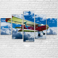 Thumbnail for Beautiful Clouds & Antonov-2 Printed Multiple Canvas Poster Aviation Shop 