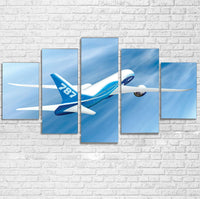 Thumbnail for Beautiful Painting of Boeing 787 Dreamliner Printed Multiple Canvas Poster Aviation Shop 