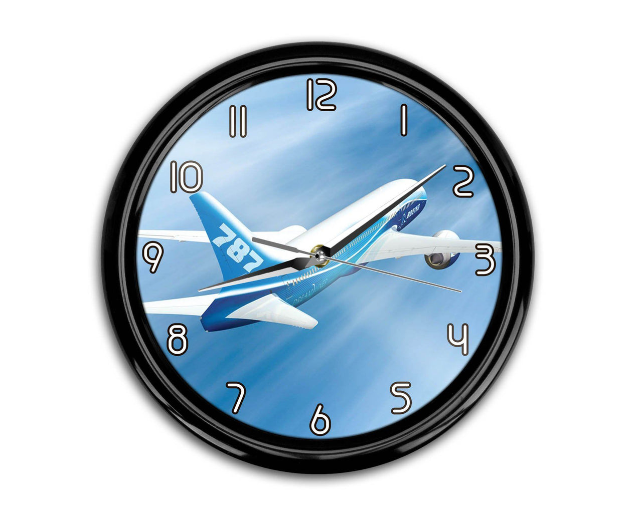 Beautiful Painting of Boeing 787 Dreamliner Printed Wall Clocks Aviation Shop 