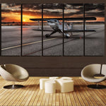Beautiful Show Airplane Printed Canvas Prints (5 Pieces) Aviation Shop 