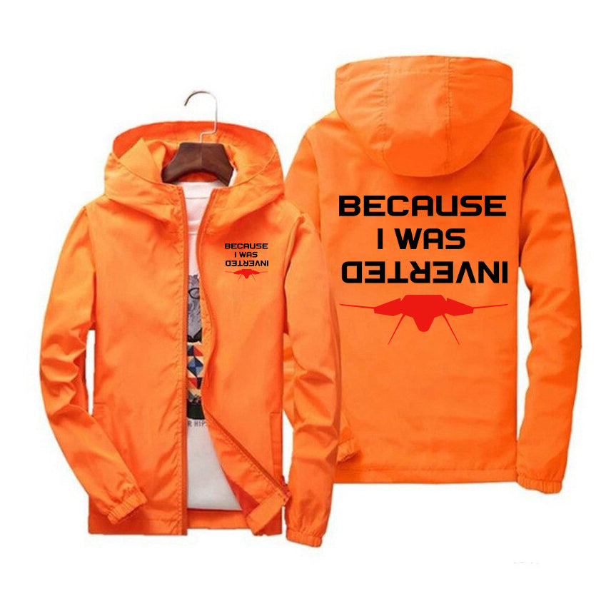 Because I was Inverted Designed Windbreaker Jackets