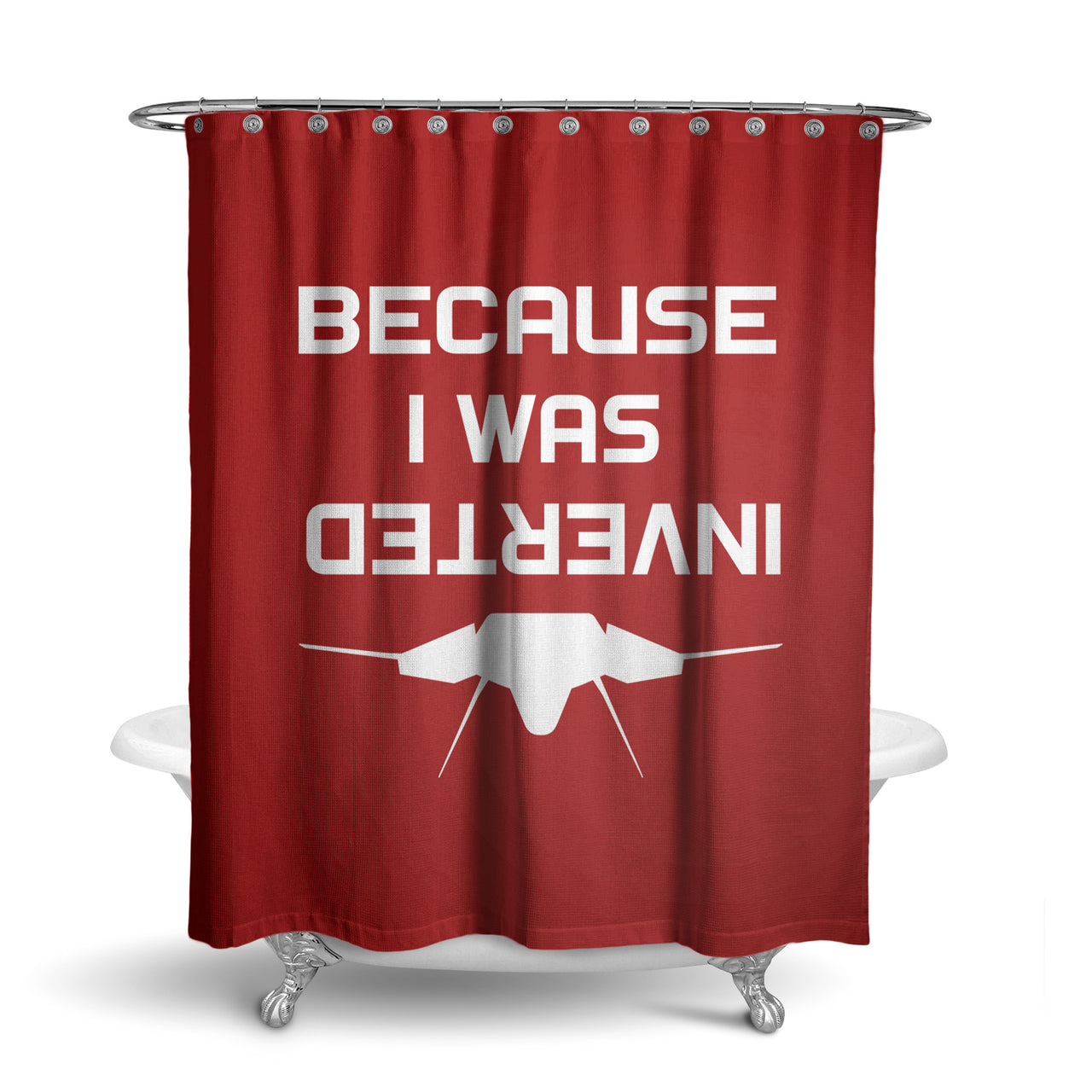 Because I was Inverted Designed Shower Curtains