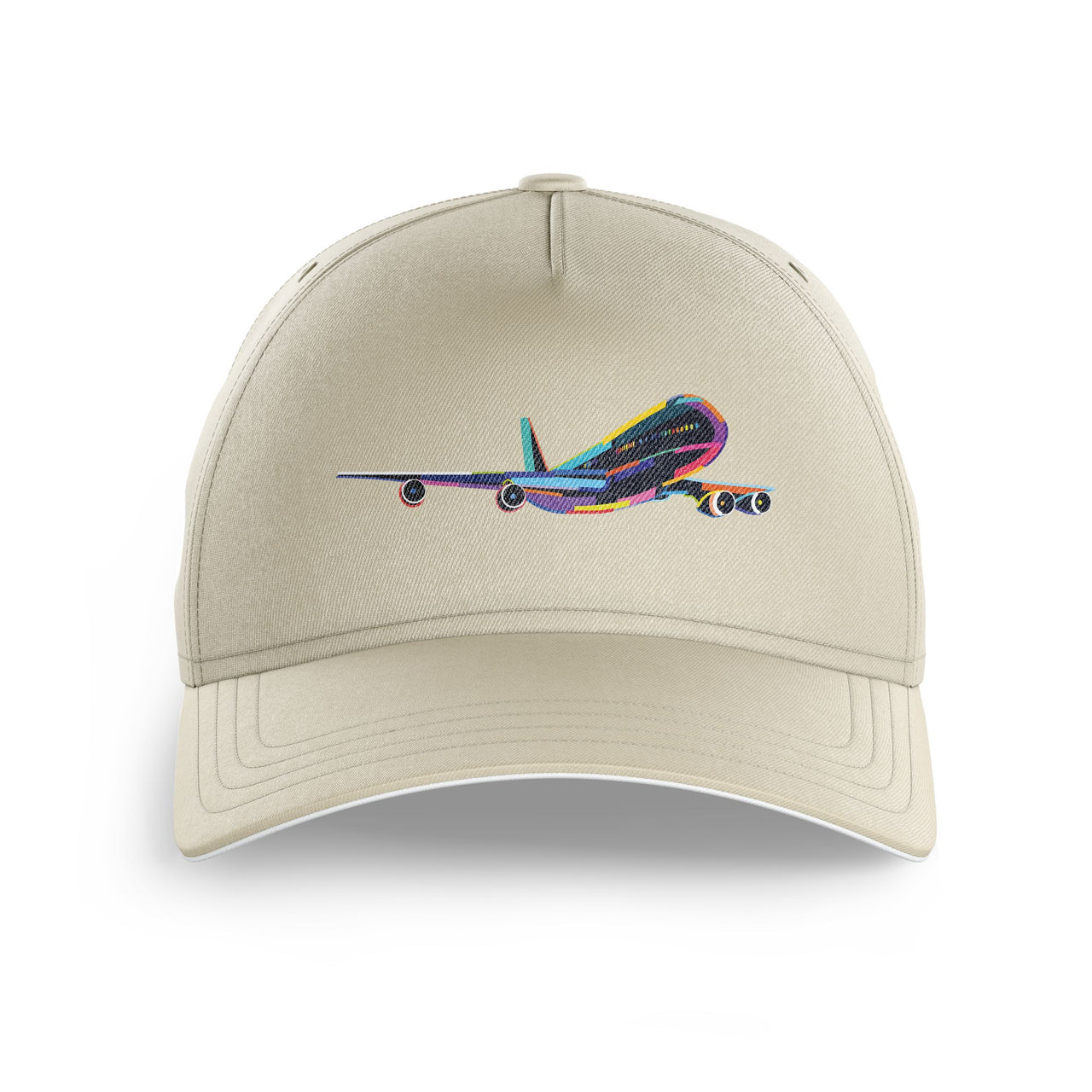 Multicolor Airplane Printed Hats