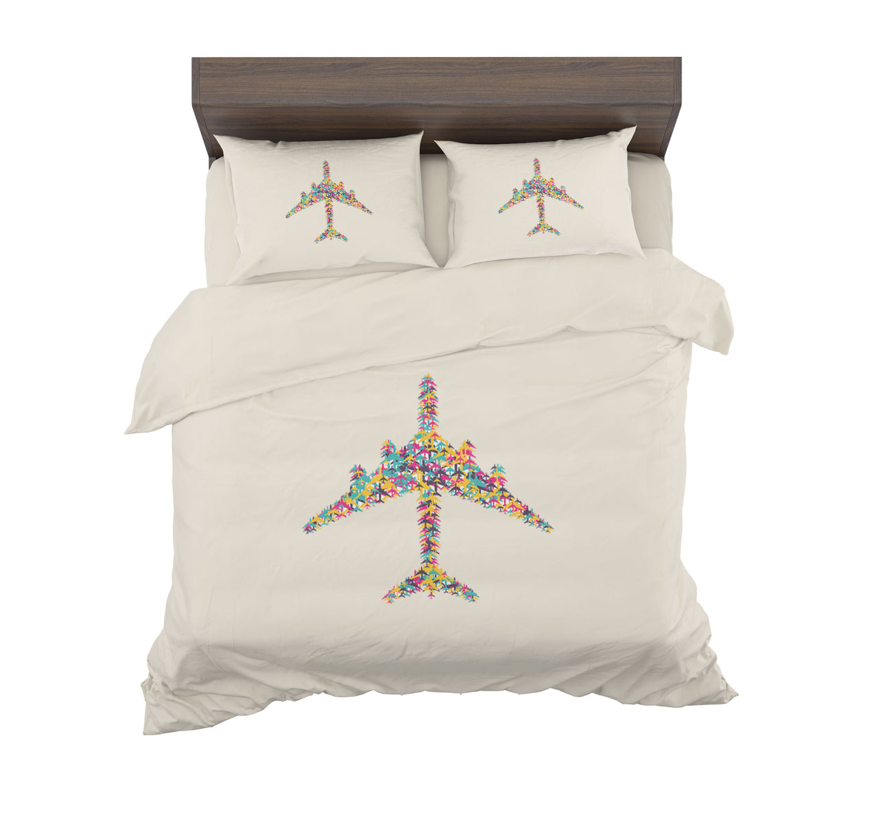 Colourful Airplane Designed Bedding Sets