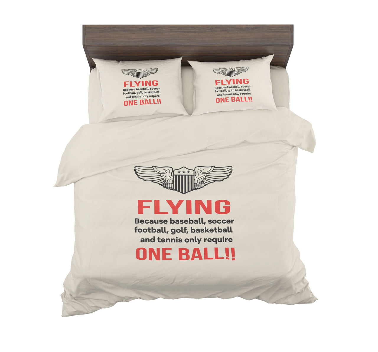 Flying One Ball Designed Bedding Sets