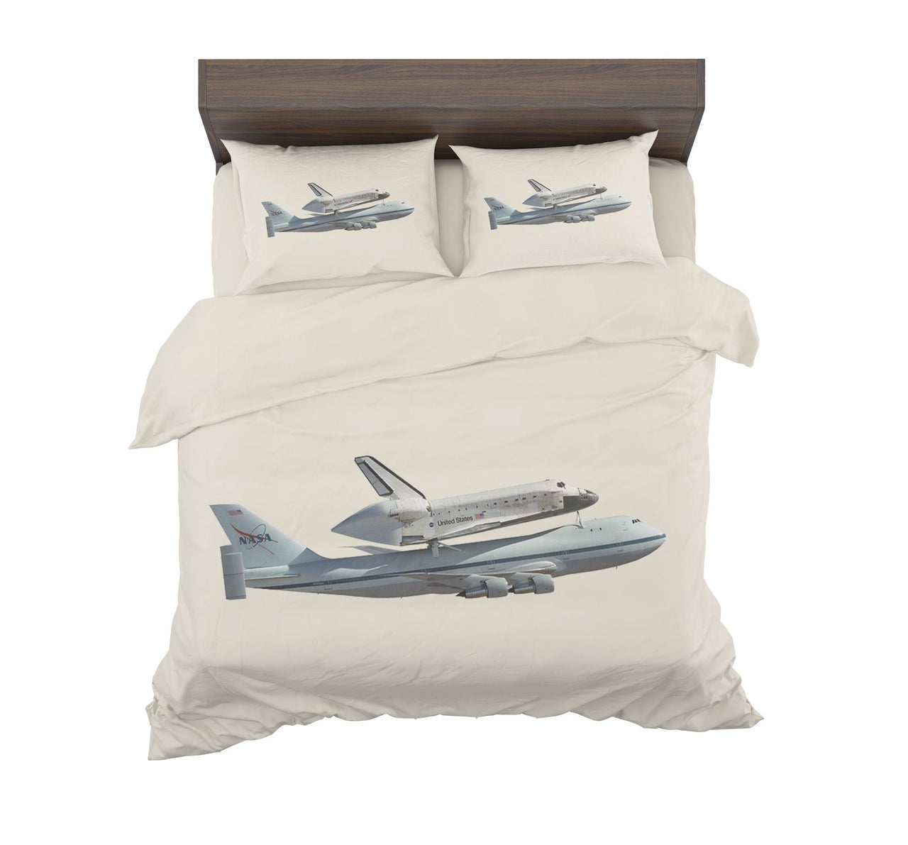 Space shuttle on 747 Designed Bedding Sets