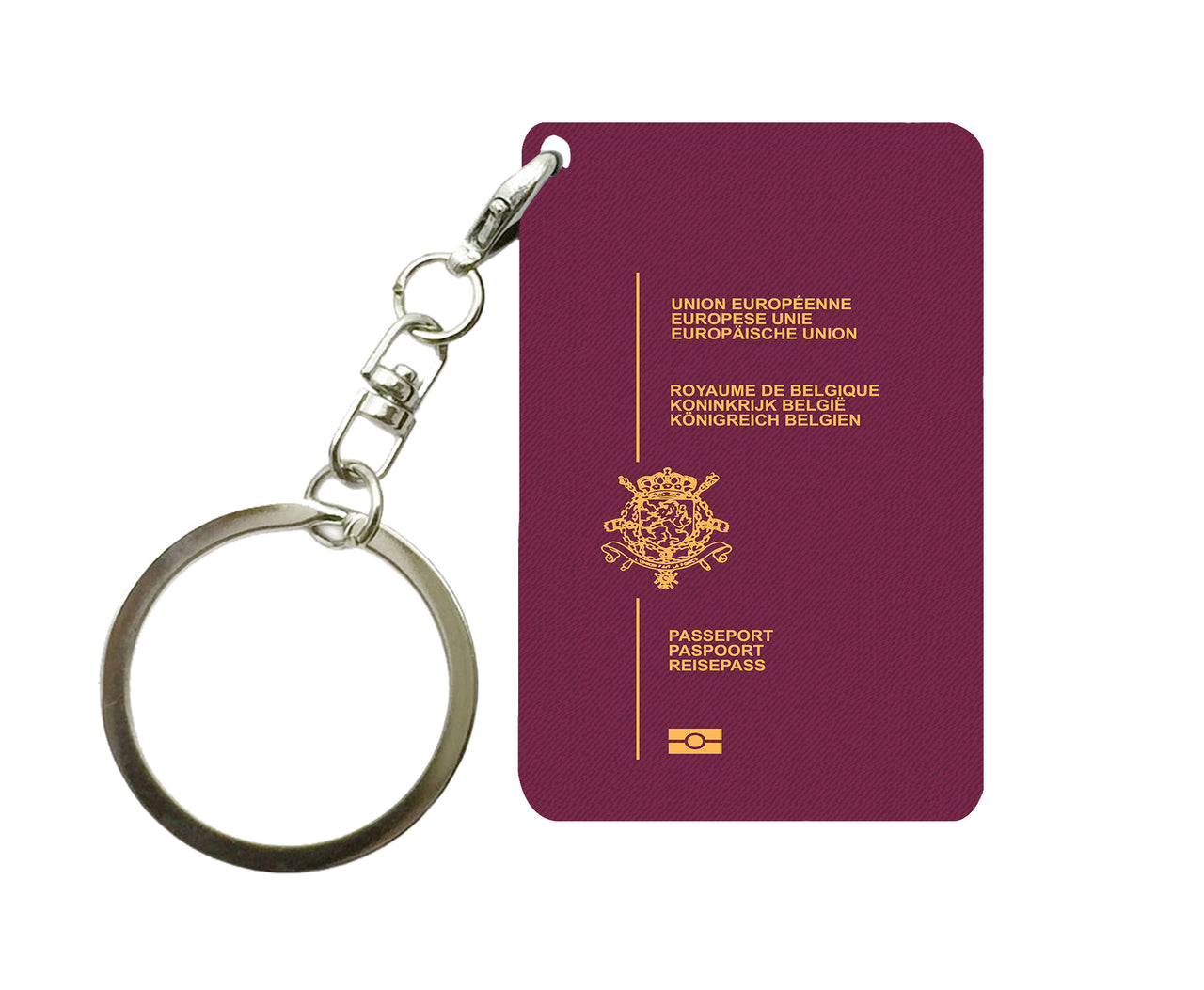 Belgian Passport Designed Key Chains