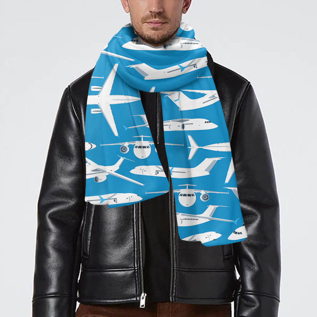 Big Airplanes Designed Scarfs
