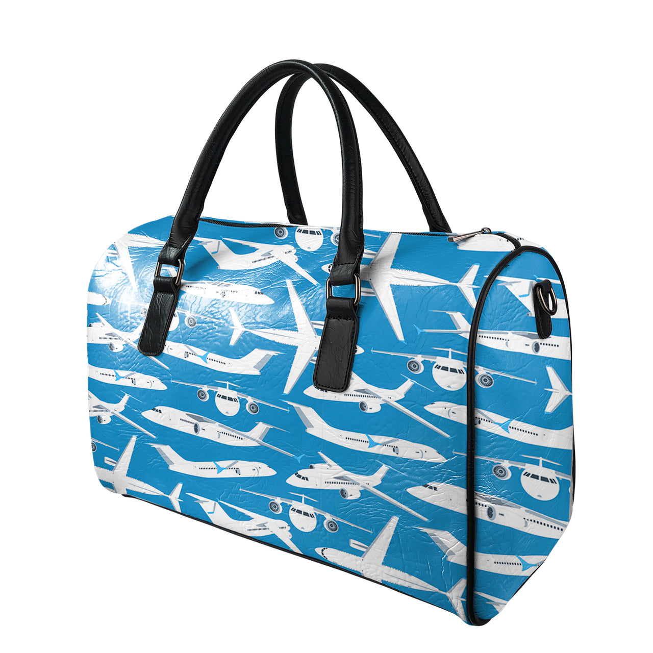 Big Airplanes Designed Leather Travel Bag