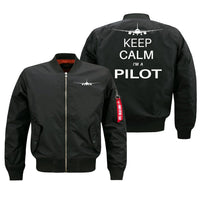 Thumbnail for Keep Calm I'm a Pilot Designed Pilot Jackets (Customizable) Pilot Eyes Store Black (Thin) M (US XS) 