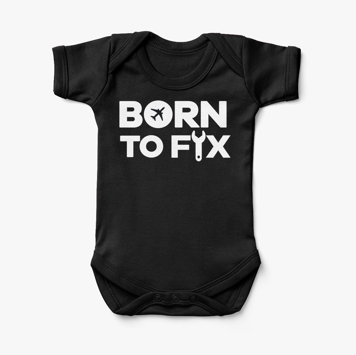 Born To Fix Airplanes Designed Baby Bodysuits