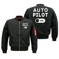 Thumbnail for Auto Pilot ON Designed Pilot Jackets (Customizable) Pilot Eyes Store Black (Thin) M (US XS) 