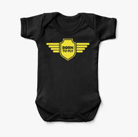Thumbnail for Born To Fly & Badge Designed Baby Bodysuits