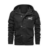 Thumbnail for Airbus A320 Printed Designed Cotton Jackets