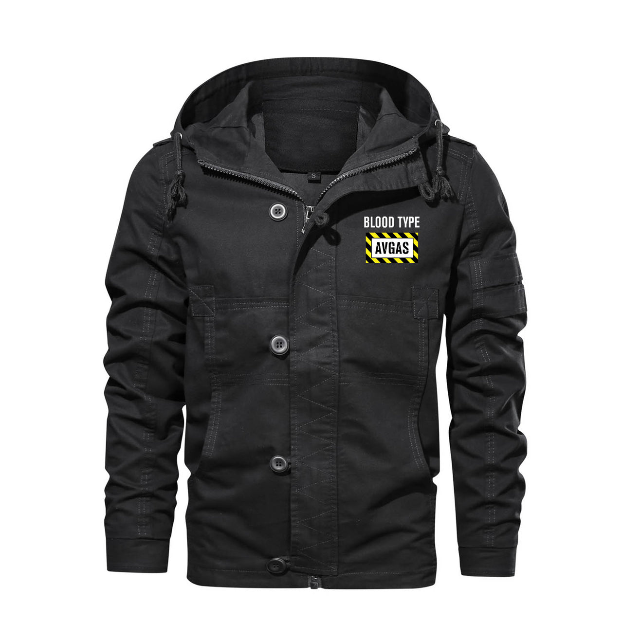 Blood Type AVGAS Designed Cotton Jackets