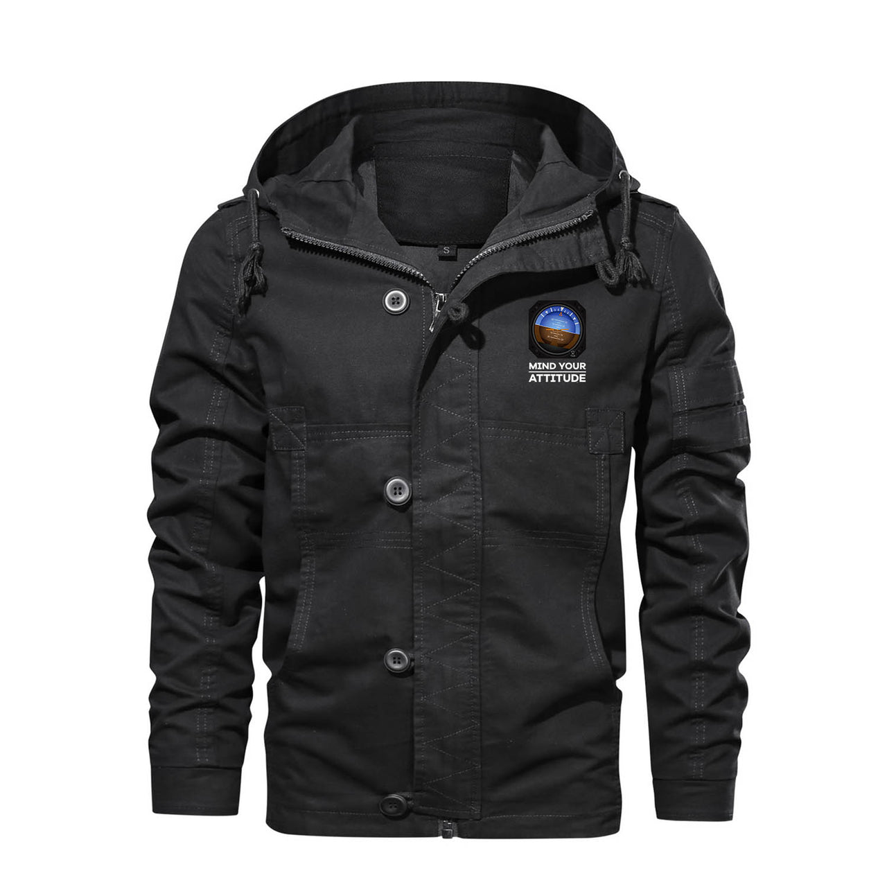 Mind Your Attitude Designed Cotton Jackets