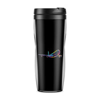 Thumbnail for Multicolor Airplane Designed Travel Mugs