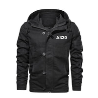 Thumbnail for A320 Flat Text Designed Cotton Jackets