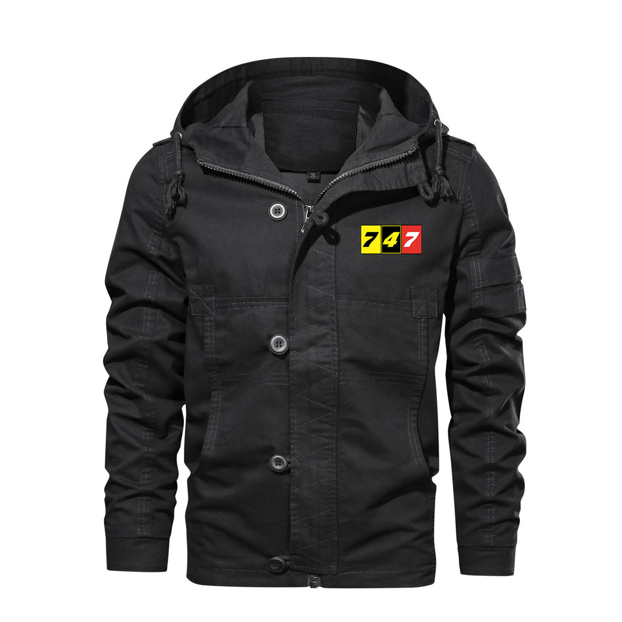 Flat Colourful 747 Designed Cotton Jackets