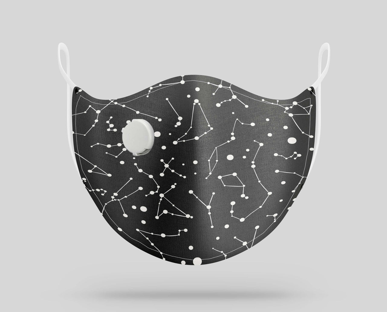 Black Constellation Pattern Designed Face Masks