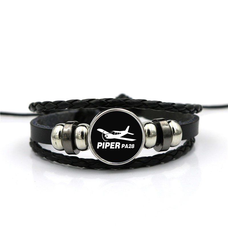 The Piper PA28 Designed Leather Bracelets