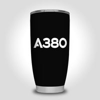 Thumbnail for A380 Flat Text Designed Tumbler Travel Mugs