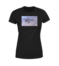 Thumbnail for Fighter Jet 35 Captured in the Air Designed Women T-Shirts