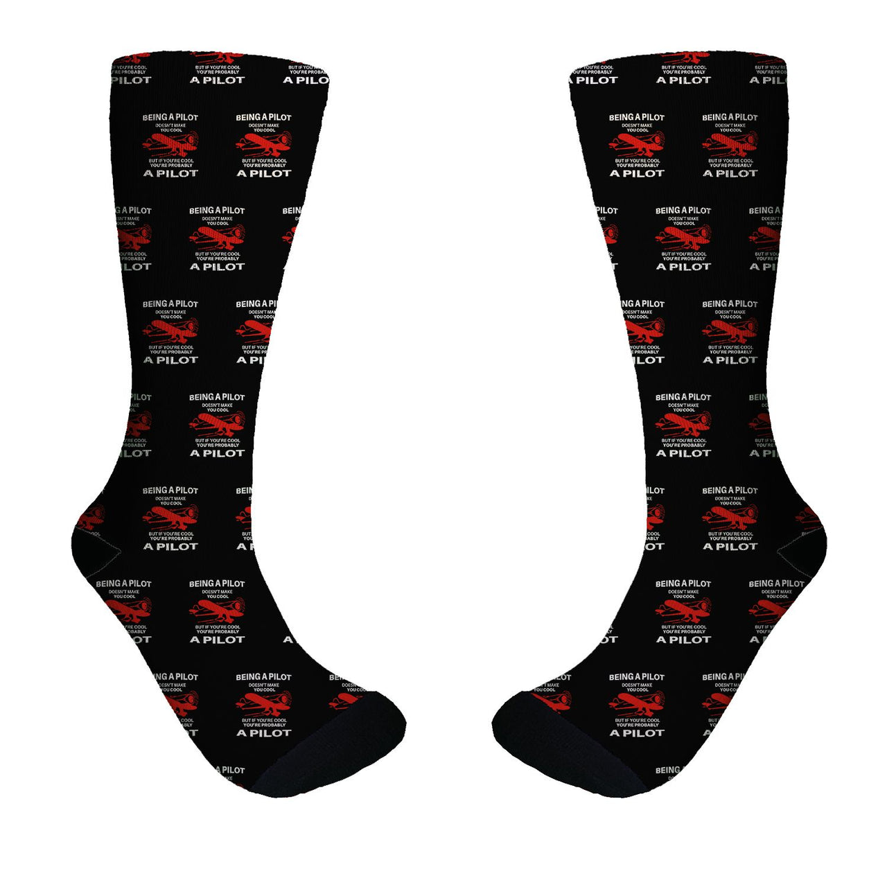 If You're Cool You're Probably a Pilot Designed Socks