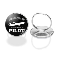 Thumbnail for Get High Every Day Sleep With A aviation ring in stainless steel.