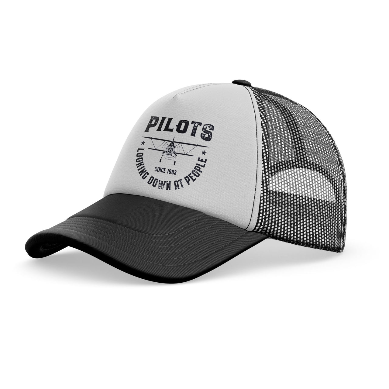 Pilots Looking Down at People Since 1903 Designed Trucker Caps & Hats