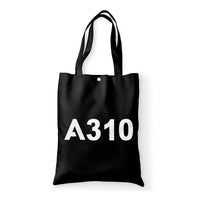 Thumbnail for A310 Flat Text Designed Tote Bags